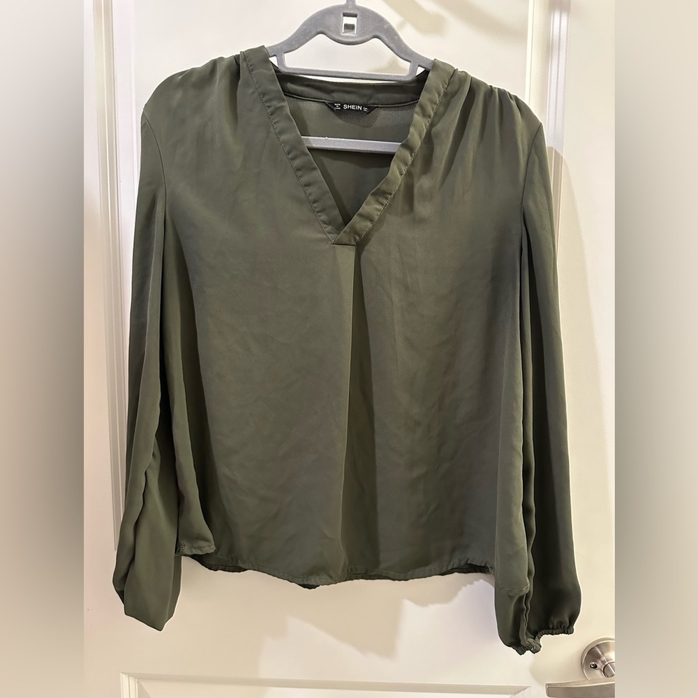 Olive blouse